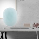 OASIS - Lampe de Bureau 42 cm - Forme Ovale - Cocon Bleu