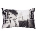 PARISIENNE coussin 30x50 cm imprimé Paris