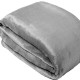 FLAINE - Plaid Polaire 220 x 240 - Couvre Lit Gris Anthracite