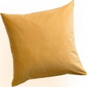 VIALA - Housse de Coussin Unie 40 x 40 cm - Coton Jaune