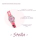 STELLA - Montre Chat - Montre Enfant Fille - Bracelet Rose