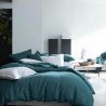 CUSEY - Housse de Couette 220 x 240 cm - Lin Uni Vert