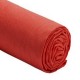 BARCARES - Drap Housse 140 x 190 - Lin Lavé - Uni Rouge