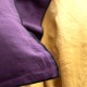ARLES - Housse de Couette 240 x 260 - Lin Lavé Uni Violet