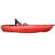 KAYAK Rigide 1 Place - Modèle Enfant - Coloris Rouge Noir