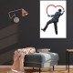 VALENTIN - Tableau Coeur Artiste - Cadre 40 x 60 cm