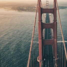 GOLDEN GATE - Tableau 80 x 120 - Pont San Francisco USA