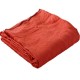 BARCARES - Drap Plat 240 x 300 cm - Lin Lavé - Uni Rouge