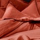 BARCARES - Drap Plat 240 x 300 cm - Lin Lavé - Uni Rouge