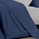 TREGUNC - Drap Plat 240 x 300 cm - Percale - Uni Bleu