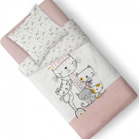 PULKA - Housse de Couette 140 x 200 - Linge de Lit Enfant