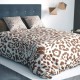 FELIN - Housse de Couette 200 x 200 cm - Motif Animal