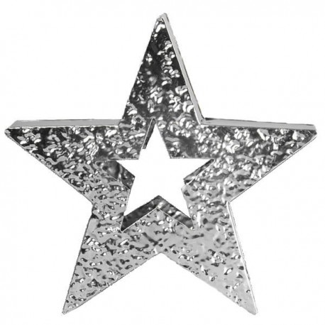 STAR - Etoile Métal Argenté - Esprit de Noel - Décor Design
