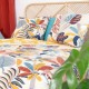 AILLAS - Housse de Couette 220 x 240 cm - Motif Feuillage