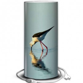 ARDEA - Lampe de Chevet 30 cm - Motif Oiseau Nature
