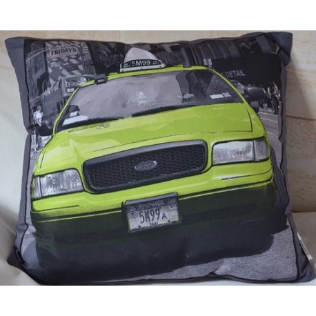 Coussin EMPIRE, voiture fluo