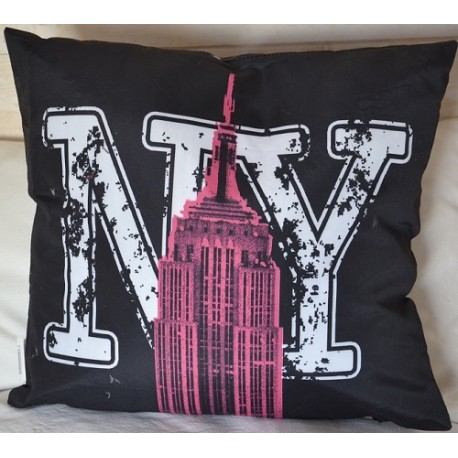 Coussin EMPIRE, BUILDING fluo NEW YORK