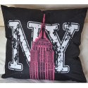 BUILDING NEW YORK coussin 40x40 cm décoration chambre ado