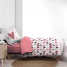 CARA - Housse de Couette 200 x 200 cm - Motif Coeurs