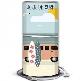 BEACH BREAK - Lampe de bureau 40 cm - Motif mer surf