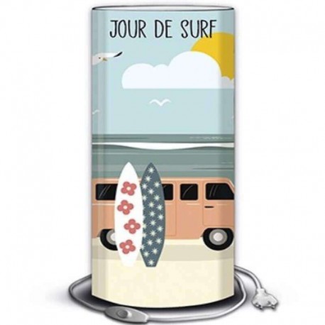 BEACH BREAK - Lampe de bureau 40 cm - Motif mer surf