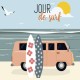 BEACH BREAK - Coussin 40 x 50 cm - Motifs plage surf