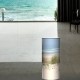 MARINE lampadaire 118 cm imprimé bord de mer