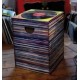 MUSIC EXPRESS, tabouret en carton