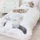 TASKA - Parure de lit Chat 140 x 200 - Chambre Enfant