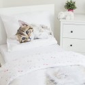 TASKA - Parure de lit Chat 140 x 200 - Chambre Enfant