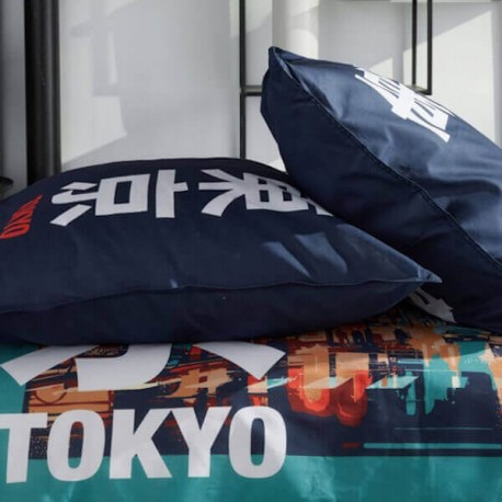 Parure de lit 220 x 240 cm BEDDO - Design Ville Japon