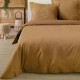 NOAH - Housse de Couette Marron 200 x 200 cm