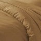 NOAH - Housse de Couette Marron 200 x 200 cm