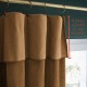BRONTE - Rideau Ajustable 140 x 270 cm - Velours Marron