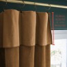 BRONTE - Rideau Ajustable 140 x 270 cm - Velours Marron