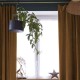 BRONTE - Rideau Ajustable 140 x 270 cm - Velours Marron
