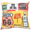 Coussin Route 66 - coussin 40x40 cm - imprimé rétro USA