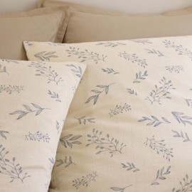 ILONA - Parure de lit A Motifs - 220 x 240 cm - Gaze de Coton
