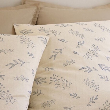ILONA - Parure de lit A Motifs - 220 x 240 cm - Gaze de Coton