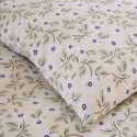 AELIA - Parure de lit A Fleurs - 220 x 240 cm - Gaze de Coton