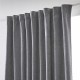CASEO - Rideau Polaire Gris - Galon Fronceur - 140 x 260 cm