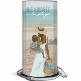 ISLA - Lampe de Chevet 30 cm - Illustration Mer et Plage