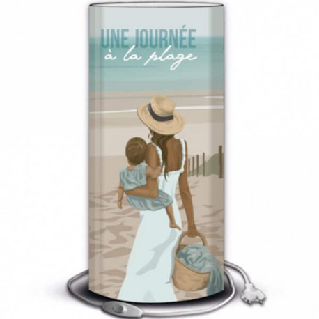 ISLA - Lampe de Chevet 30 cm - Illustration Mer et Plage