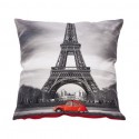 Coussin Paris 2CV - coussin 45x45 cm - Imprimé Tour Eiffel