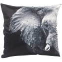 Coussin ELEPHANT 45x45 cm gris imprimé