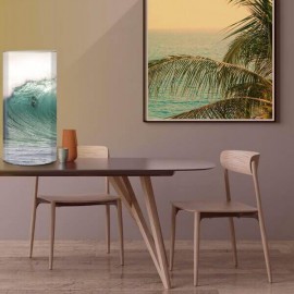 ONDA - Lampe Tubulaire Ronde - Design Vague et Mer