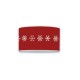 MERIBEL - Abat-Jour Rouge - Design Flocons de Neige