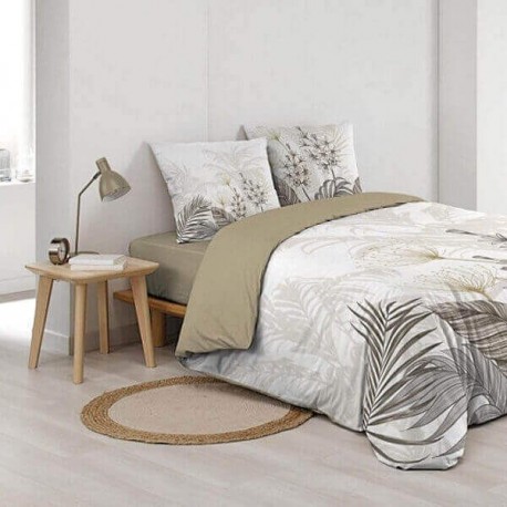 VIC - Housse de Couette 240 x 260 cm - Feuillage doré