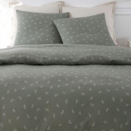 VIC - Housse de Couette 240 x 260 cm - Feuillage doré