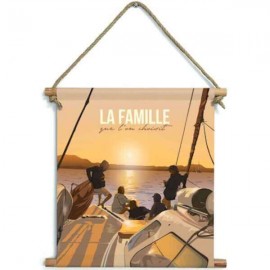 FAMILIA - Décoration Murale en Toile - Coucher de Soleil